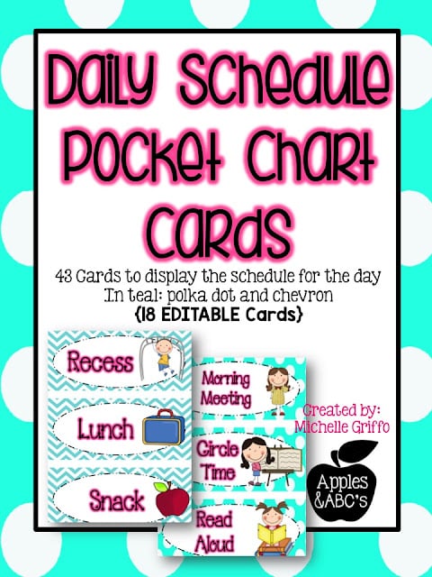 Daily Schedule Cards