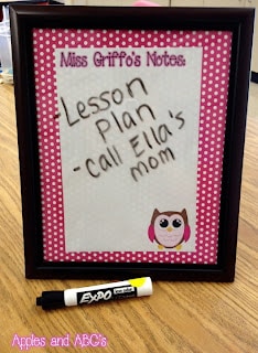 Picture Frame Dry Erase Board