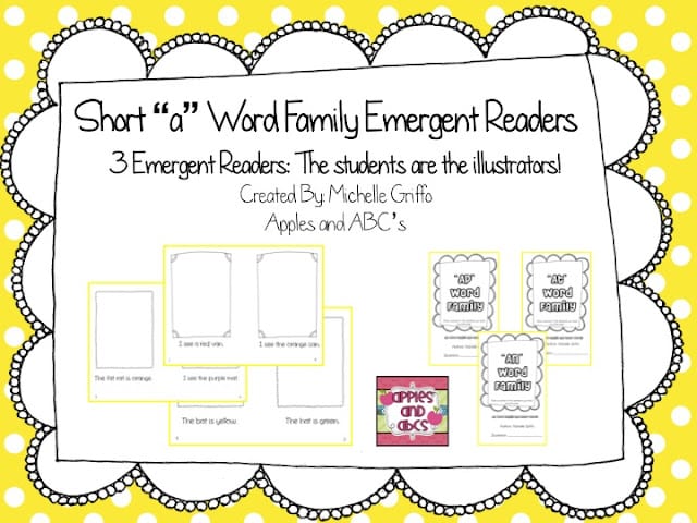 Sort “A” Emergent Reader: Word Families AT, AP, AN