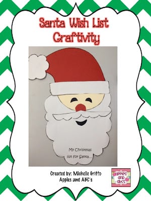 Santa Beard Craftivity: What do you want for Christmas?