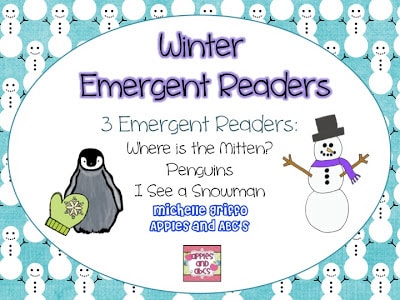 Winter Emergent Readers: Mittens, Snowmen, Penguins