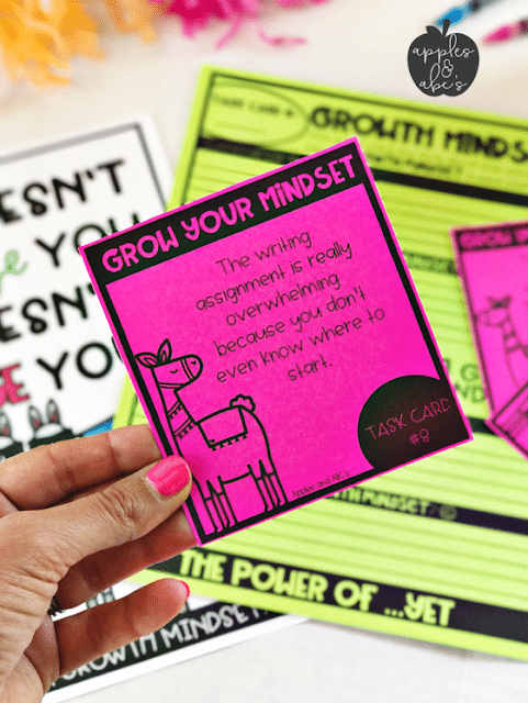 growth mindset task cards