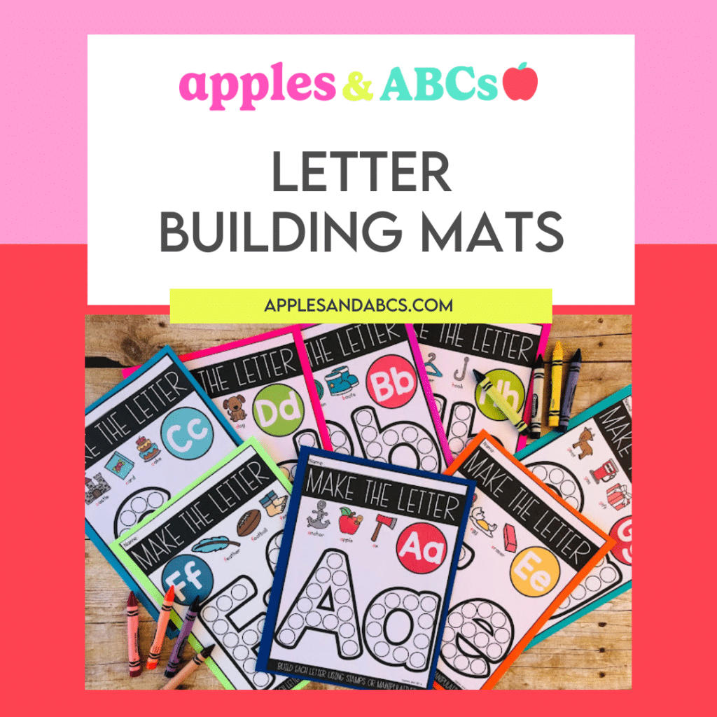 letter building mats