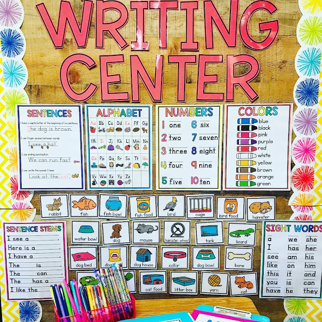 Kindergarten Writing Center