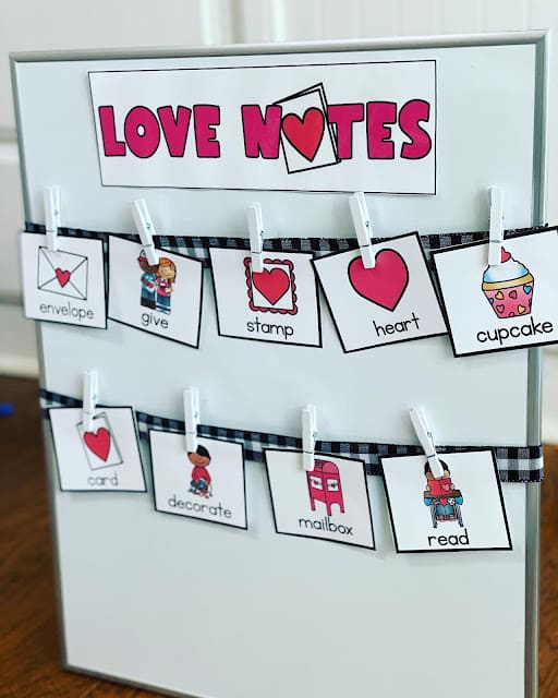 Valentine’s Day Writing Center Ideas