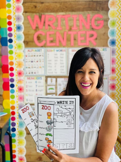 May Kindergarten Writing Center