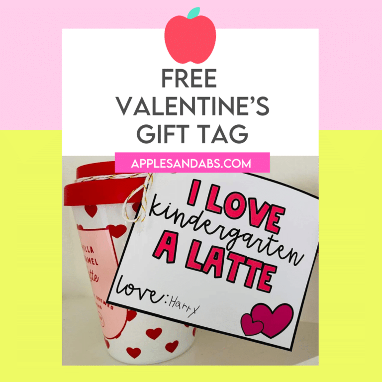 Valentine’s Day Gift Tag Freebie