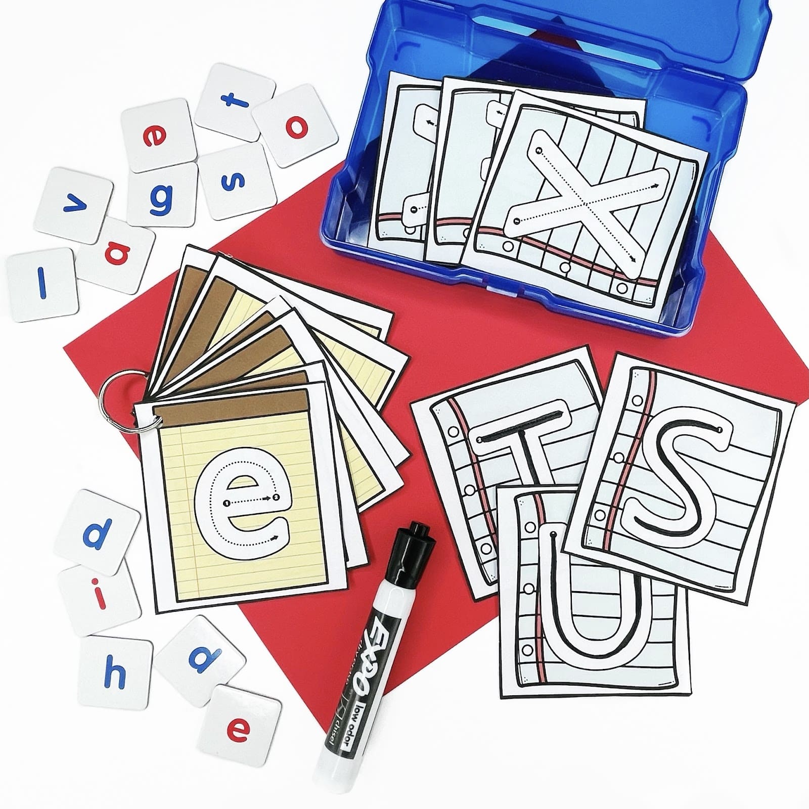 Back to School Centers for Kindergarten-letter tracing