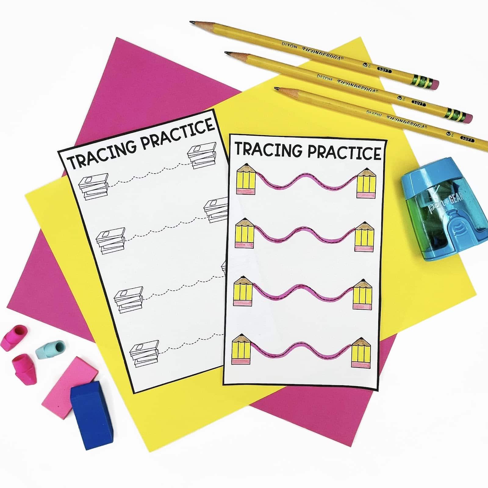 Back to School Centers for Kindergarten- tracing practice