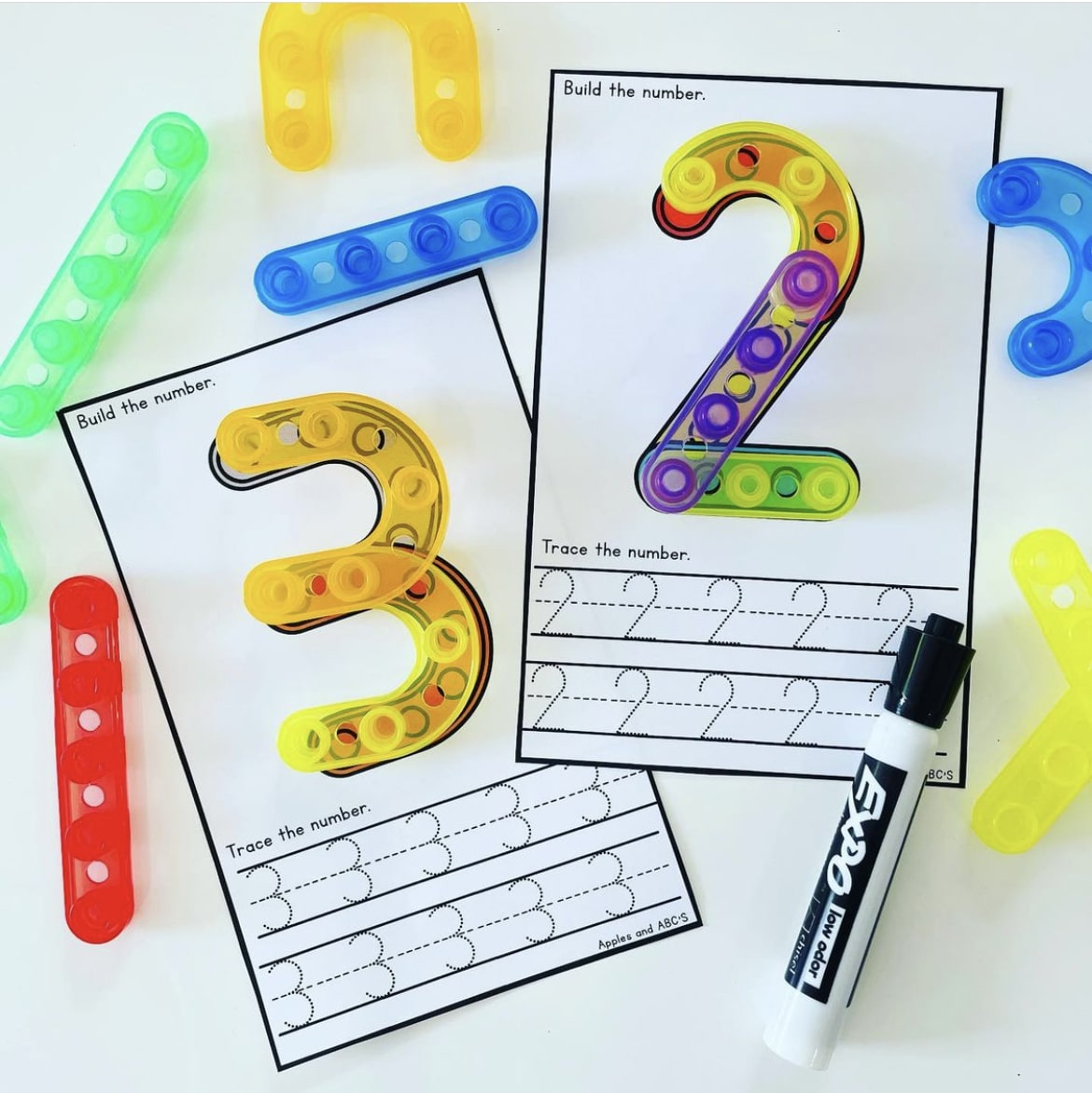 Fine Motor Activities for Kindergarten - number tracing